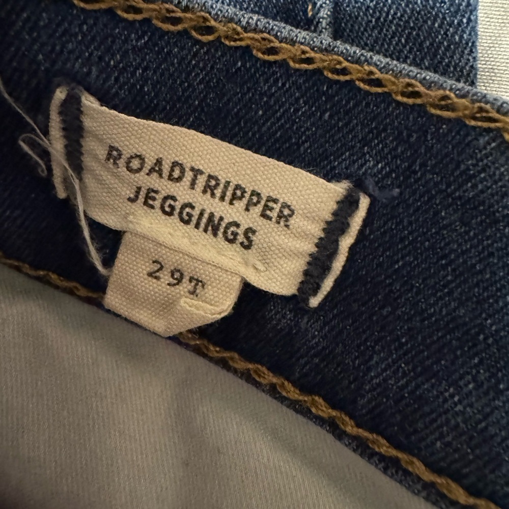 Madewell High-Rise Roadtripper Jeggings in Ellerby Wash Zip Pocket Size 29 Tall - Picture 12 of 12